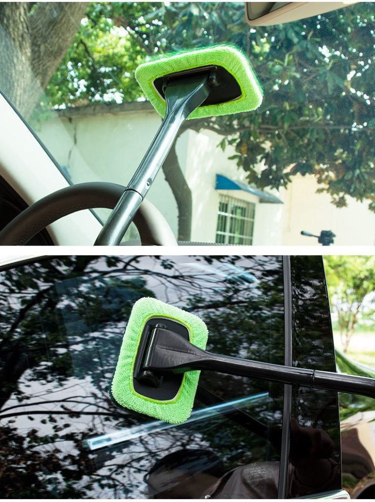 Car Windshield Defog & Cleaning Brush | Auto Glass Dust Removal Tool