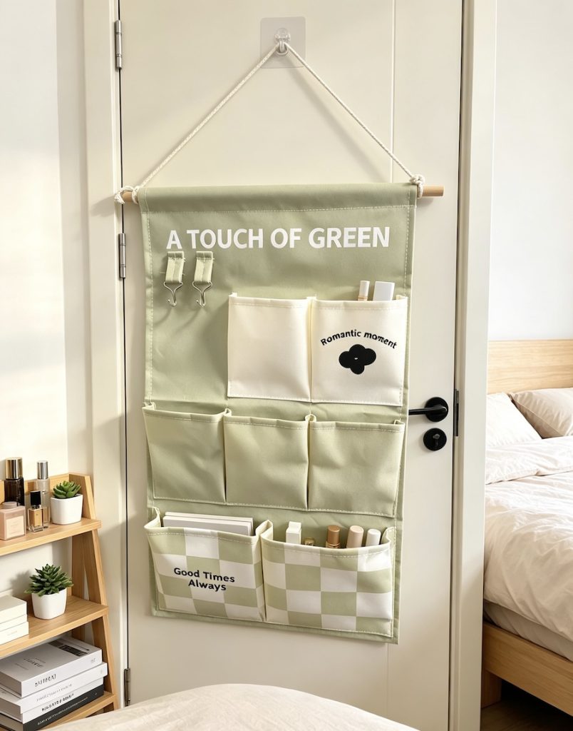 Multi‑Pocket Wall Hanging Fabric Storage Organizer for Home Kitchen Bedroom
